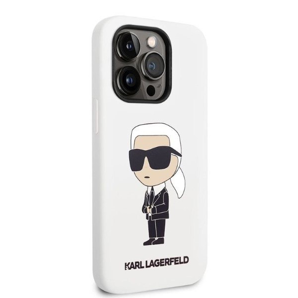 Karl Lagerfeld KLHCP14LSNIKBCH iPhone 14 Pro 6,1" hardcase biały/white